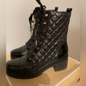 Michael Michael Kors Tilda Quilted Leather Combat Boot